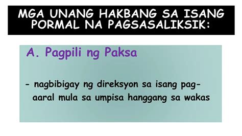ano ang saklaw at limitasyon|PAGPILI AT PAGLILIMITA NG PAKSA – THE FILIPINO SCRIBE.